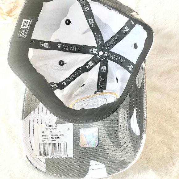 New with tags GREEN BAY PACKERS HAT Adjustable grey white & black CAMO w/green - Picture 6 of 6